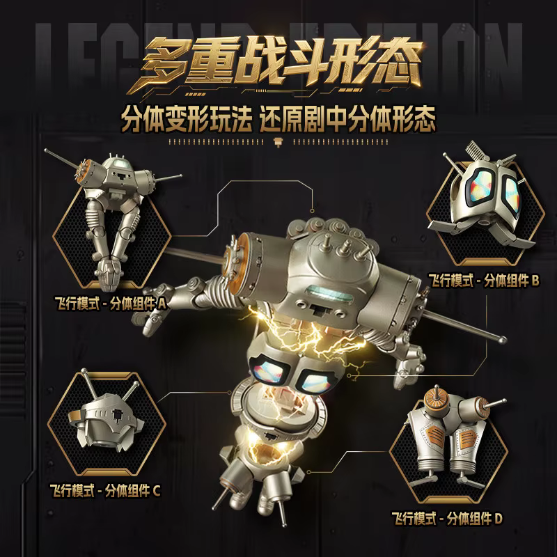 Robot Articulado LED King Joe – Modelo Coleccionable Iluminado - imagen 3