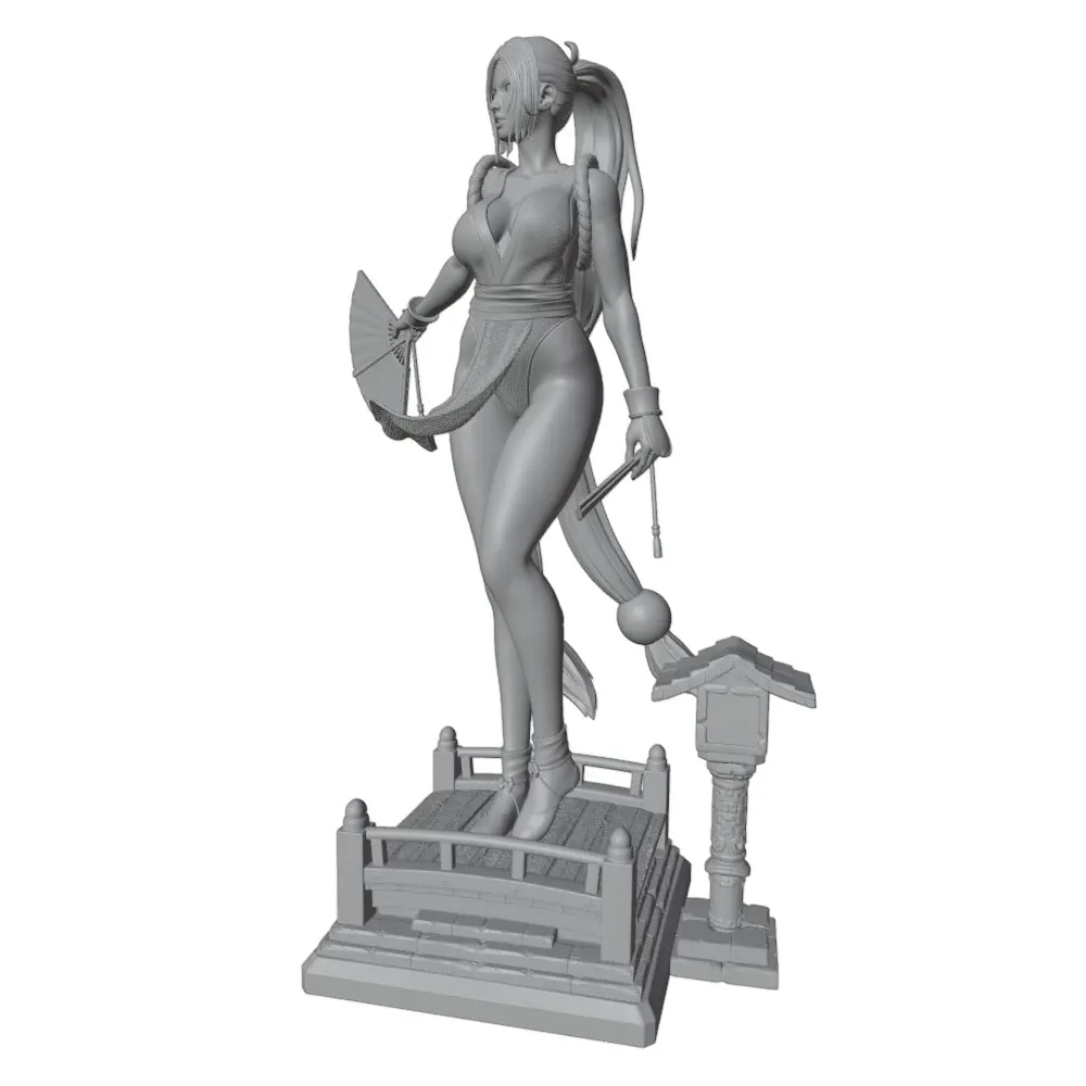 Figura GK resina 1/24 chica anime – Estatua sin pintar 75mm para decorar y coleccionar - imagen 5