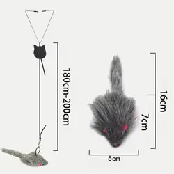 Juguete Colgante Elástico con Ratón para Gatos y Gatitos