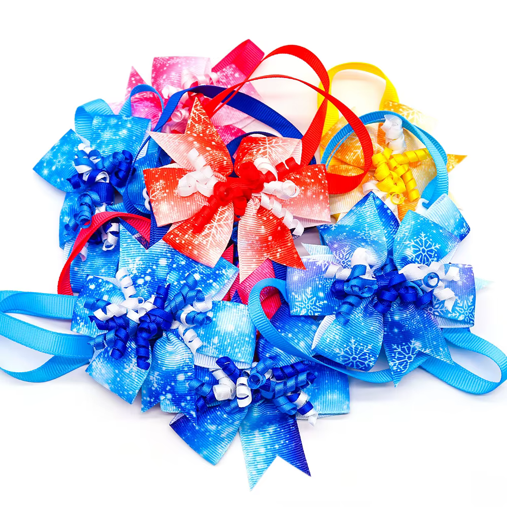 Detalle del lazo invernal para perro