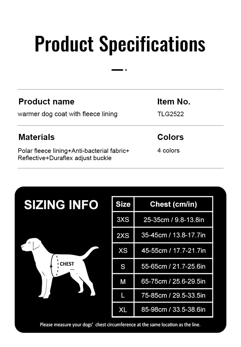 Sudadera reflectante probada en perro pequeño