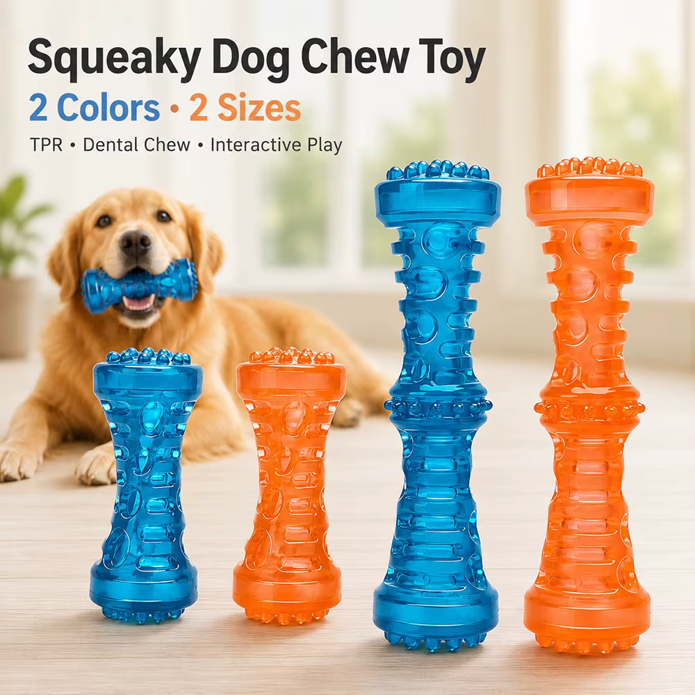 Juguete masticable apto para perros con sonido: hueso ideal cachorros - imagen 5
