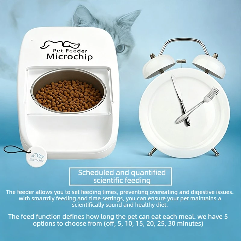 Comedero automático con reconocimiento de chip para perros y gatos - imagen 3