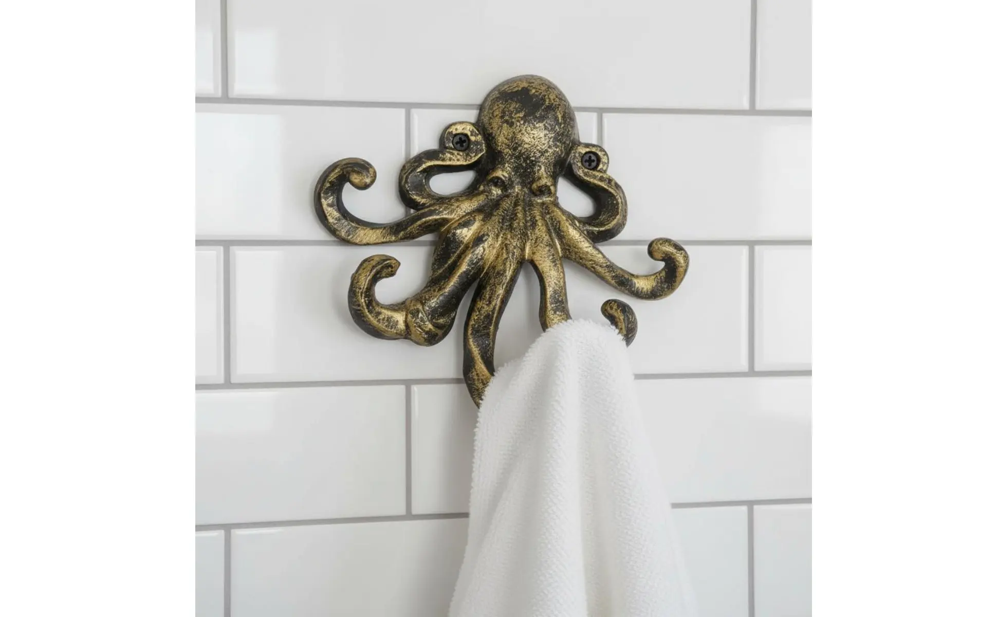 Gancho de pared con diseño de cefalópodo