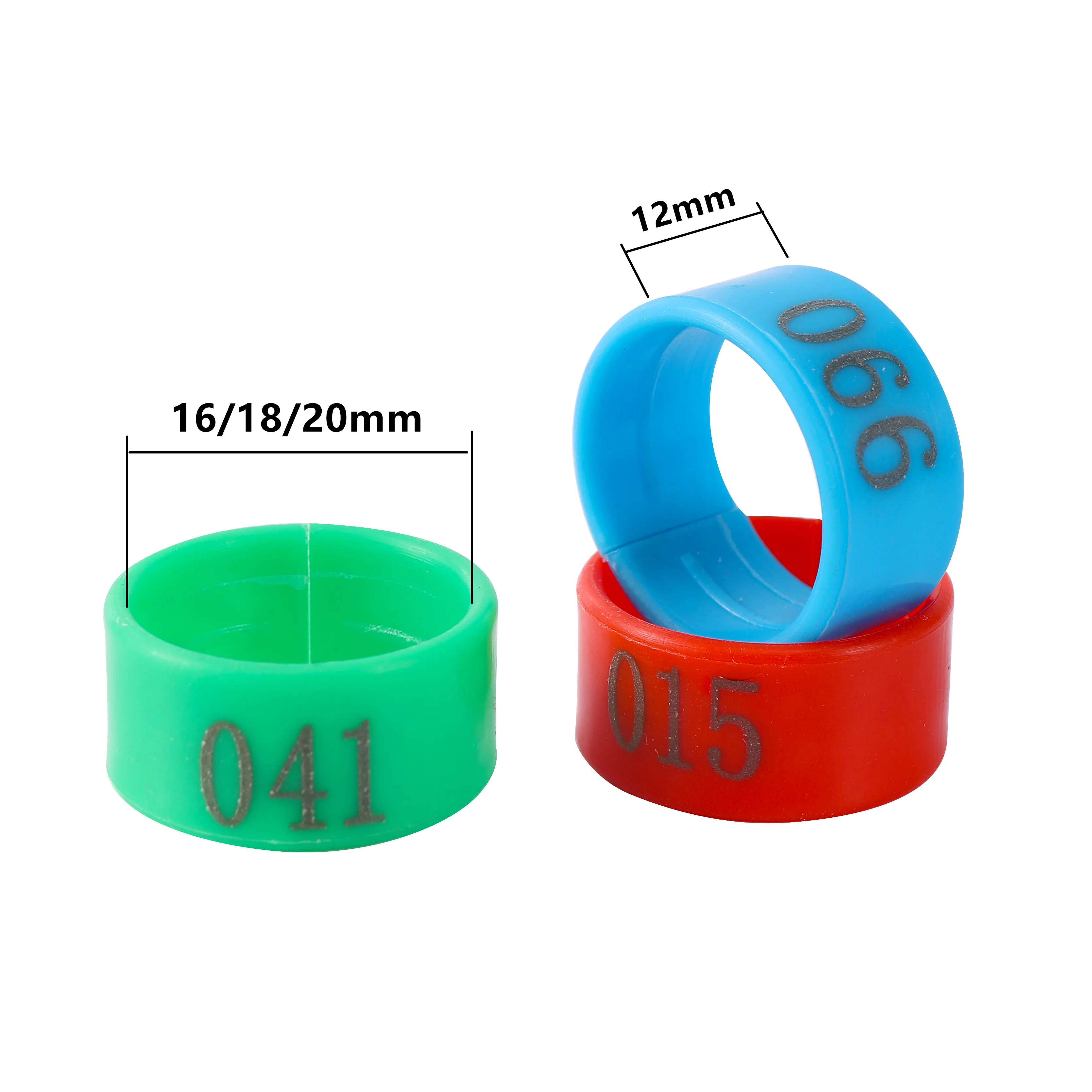 Anillos para patas de aves - amarillo