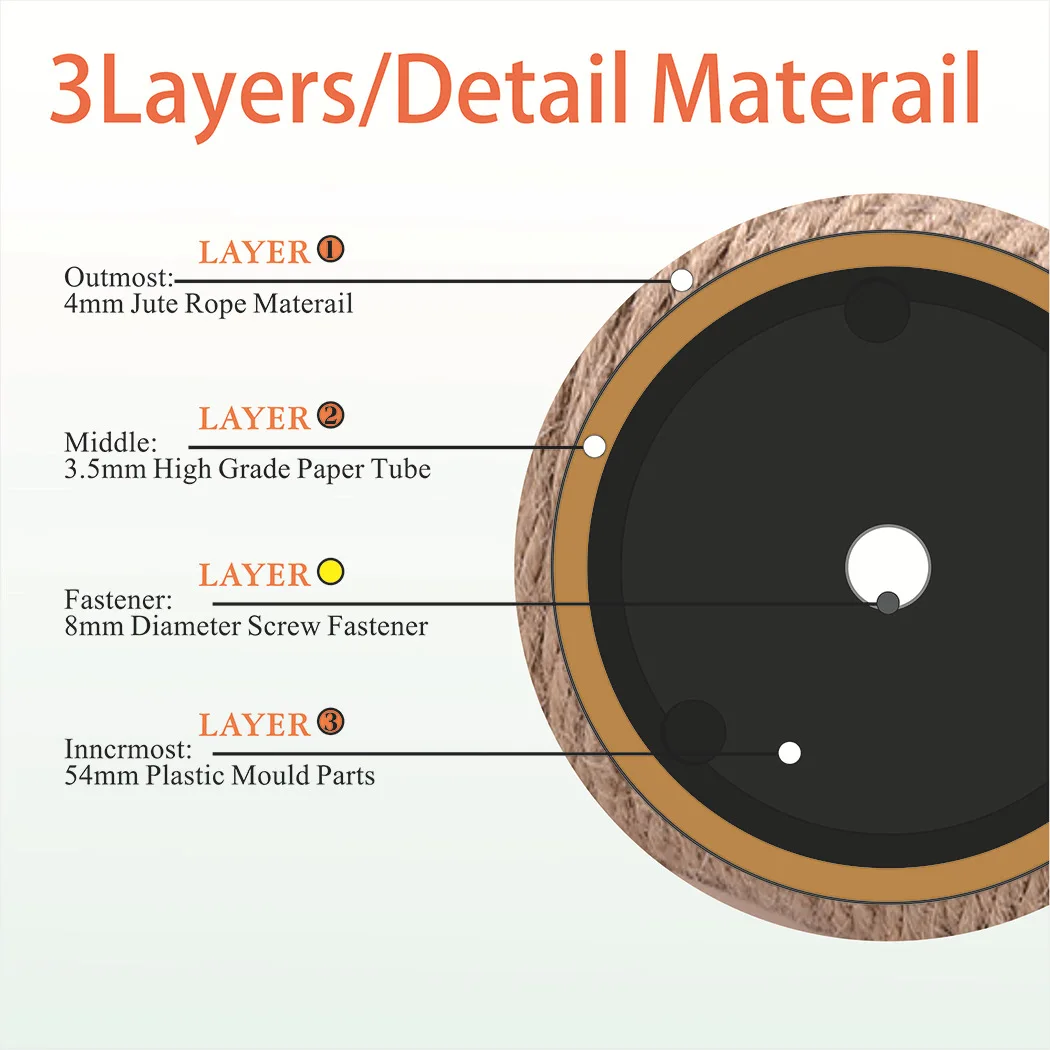 Repuestos rascador de sisal DIY para gatos: yute y cáñamo, afilagarras - imagen 4