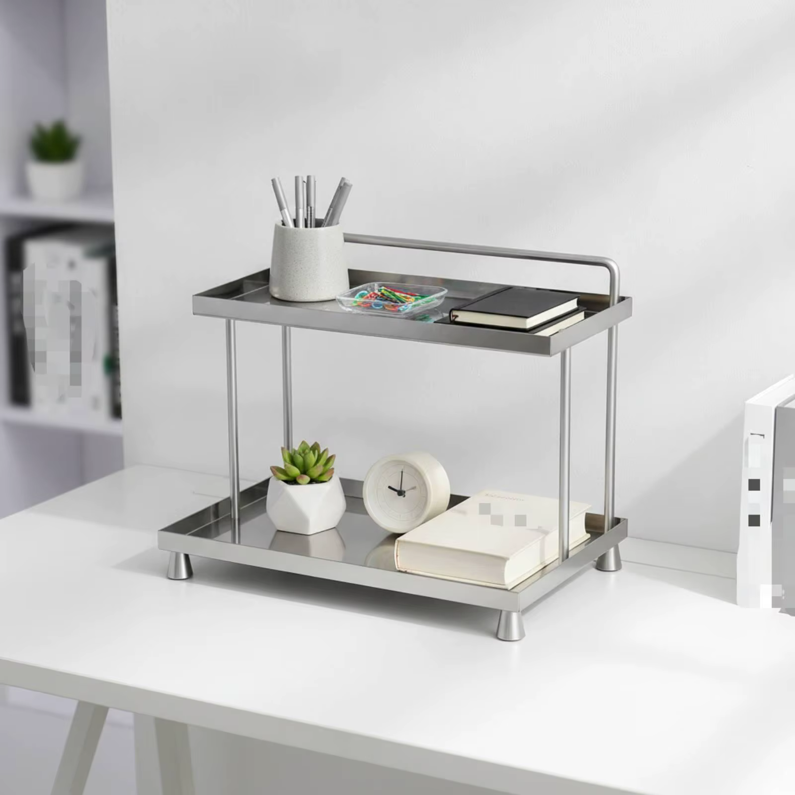 Organizador mesa acero inoxidable – Almacenamiento Multiuso Hogar y Cocina - imagen 5