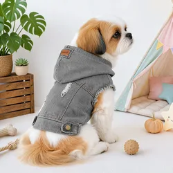 Chaleco Vaquero para Gatos y Perros – Chaqueta Abrigadora Otoño Primavera