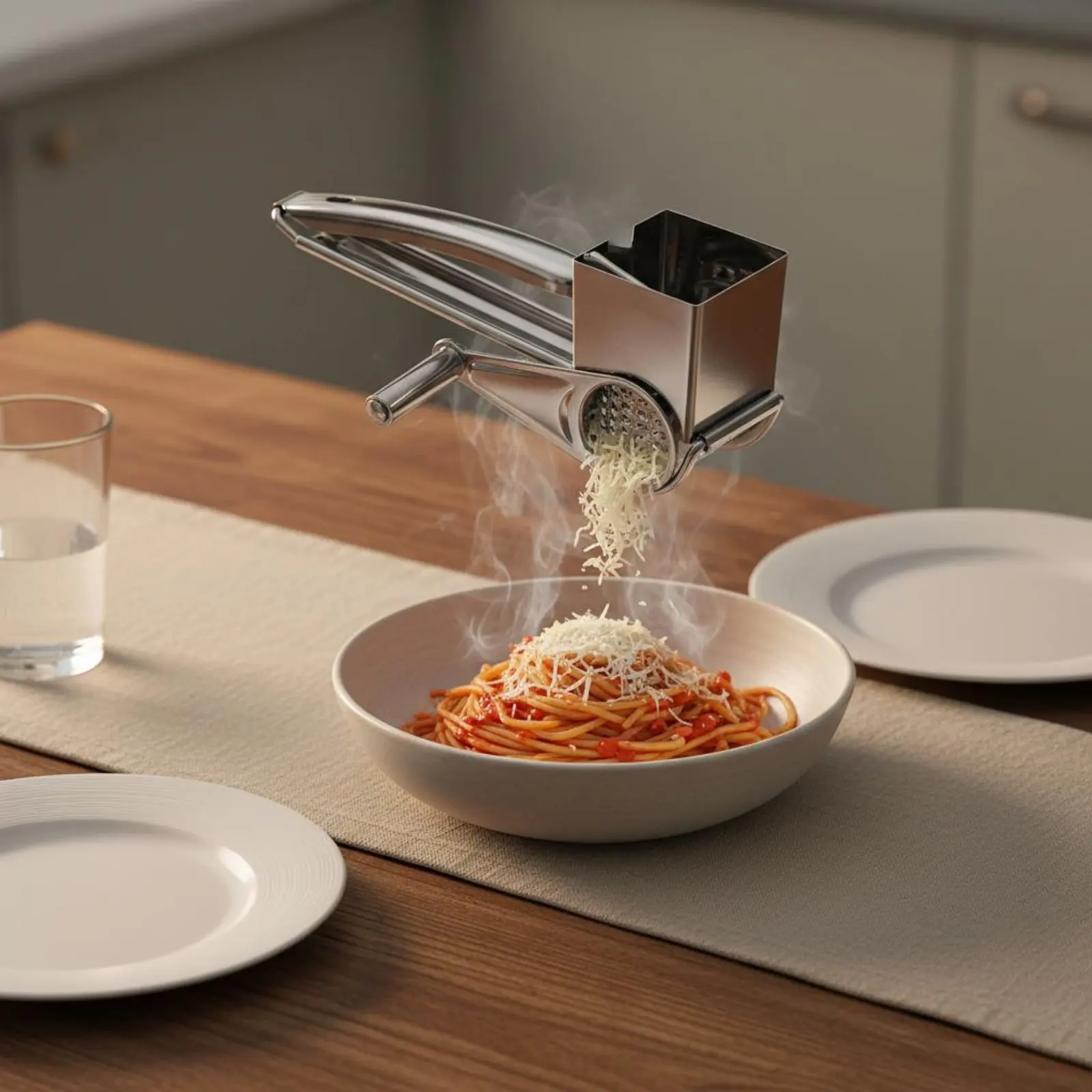 Rallador giratorio de queso manual fácil de usar para cocinar - imagen 4