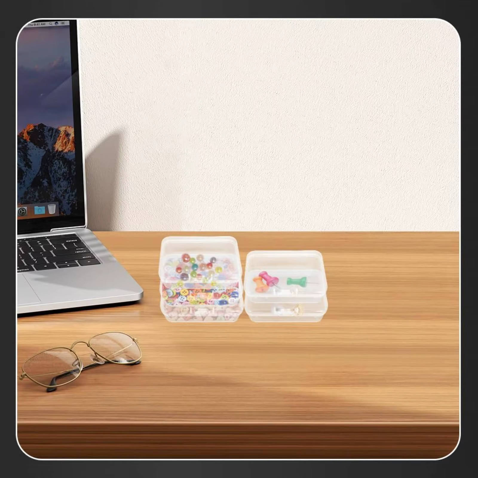 Estuche transparente apilable con tapa para cartillas gatos y perros - imagen 2