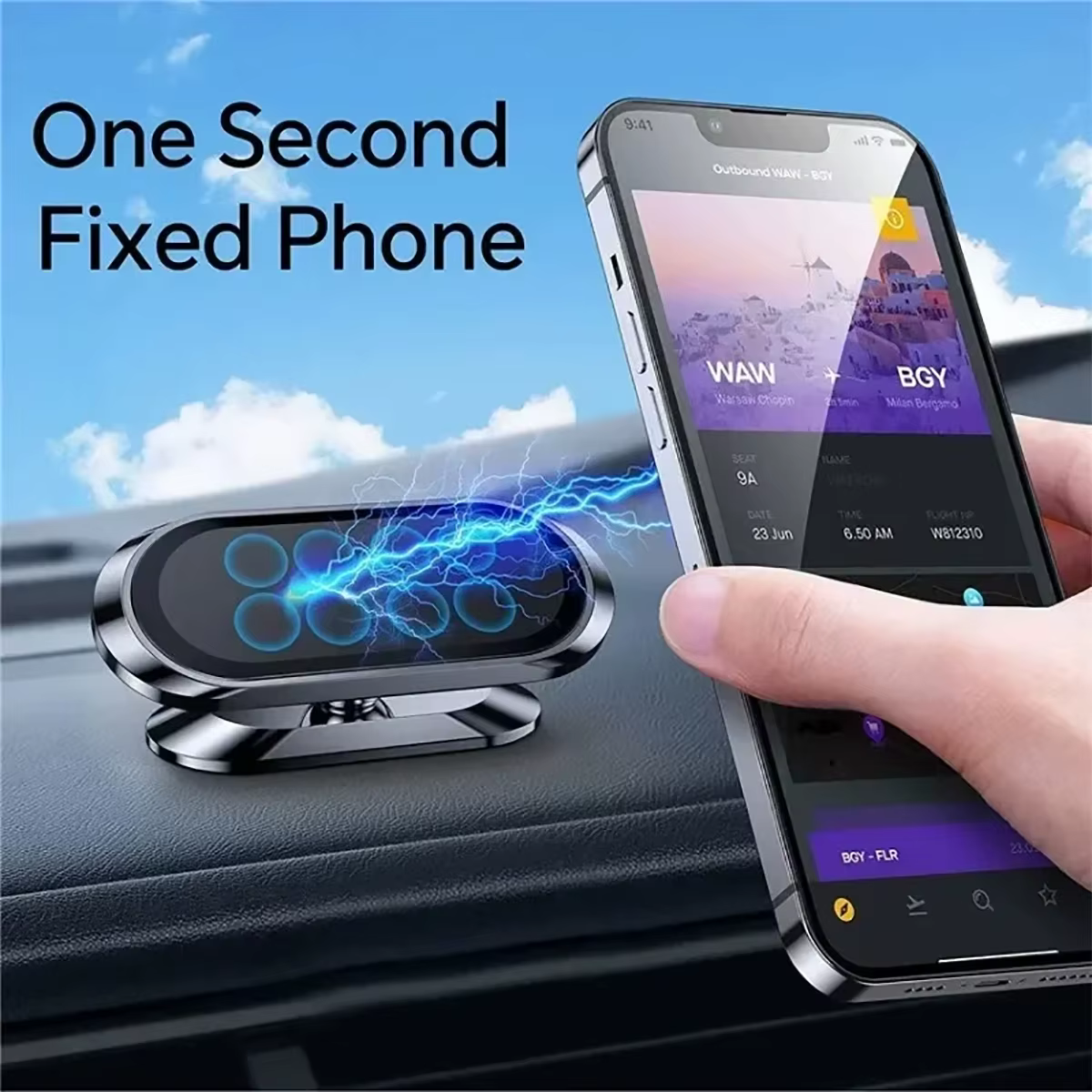 Soporte magnético para coche universal con giro 360° para móvil - imagen 2