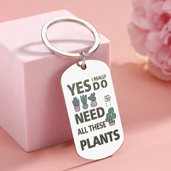 Llavero hortícola para mamá de plantas, regalo para amantes de jardinería