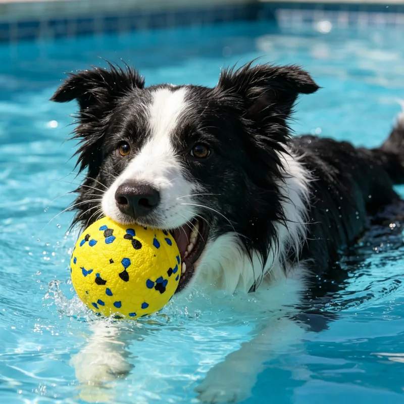Juguete acuático para perros: pelota elástica resistente a mordidas - imagen 3