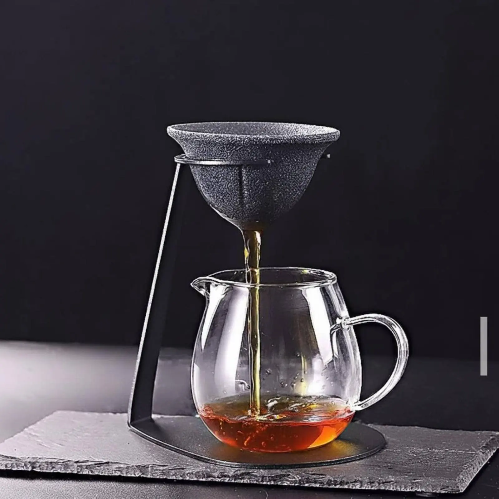 Colador de hojas de té con soporte, filtración rápida y fina - imagen 3