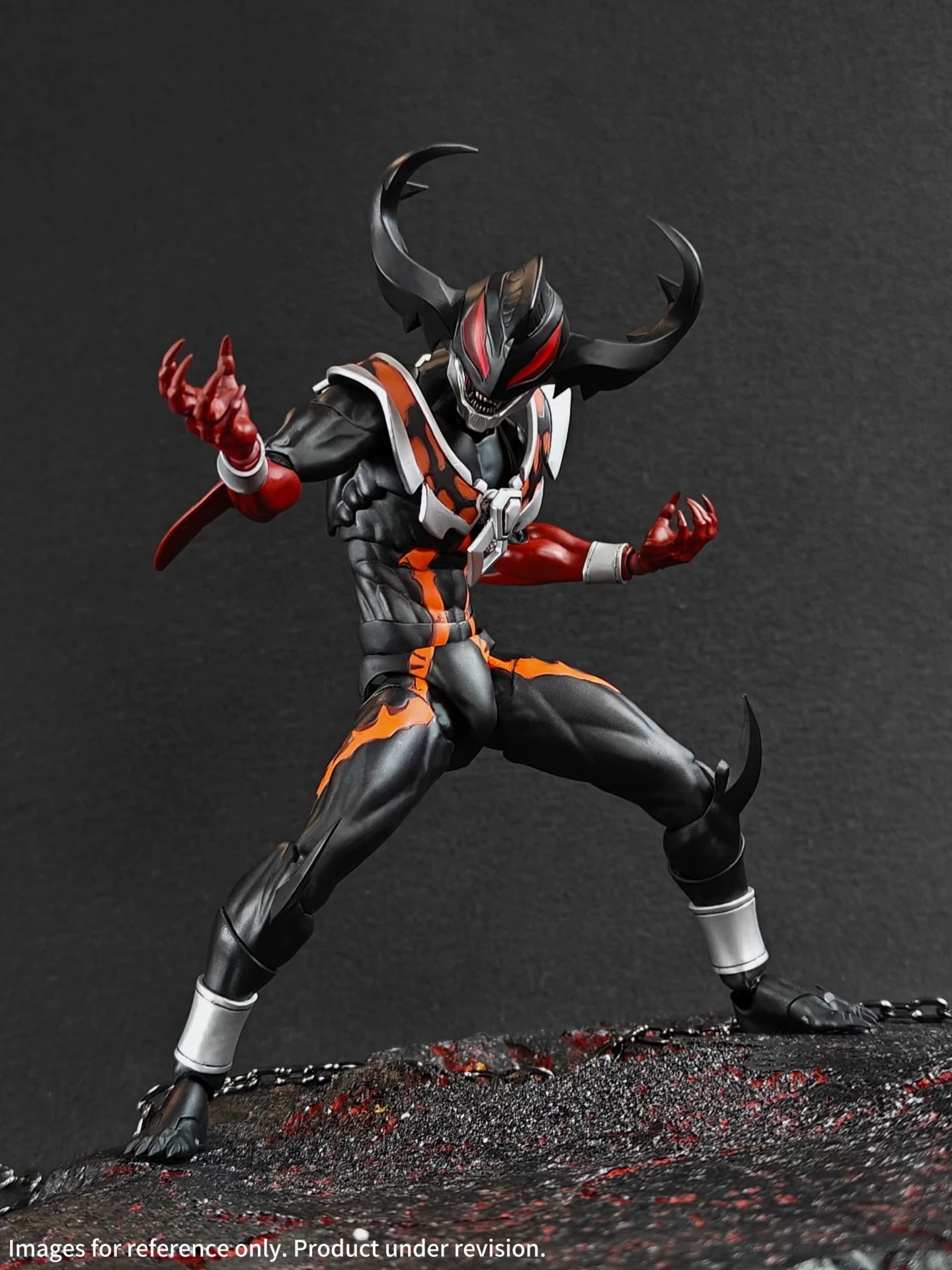 Figura articulada Revoltech Crimson Demon – Juguete coleccionable anime - imagen 2
