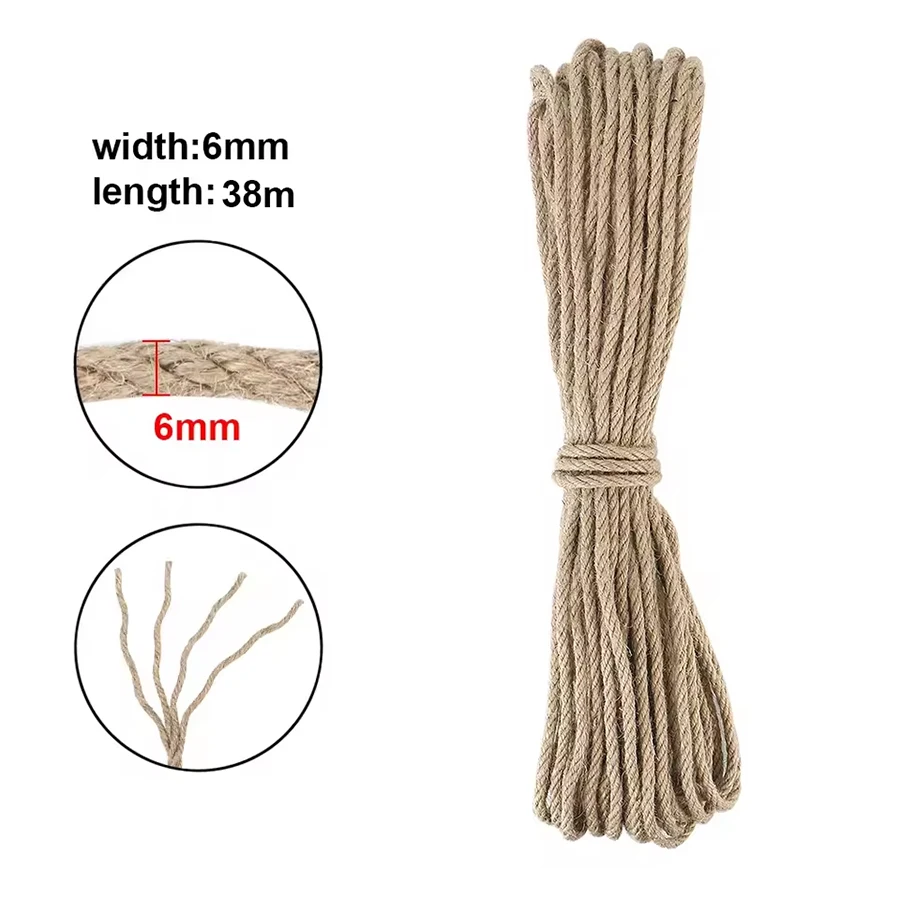 Decoración con cuerda de yute