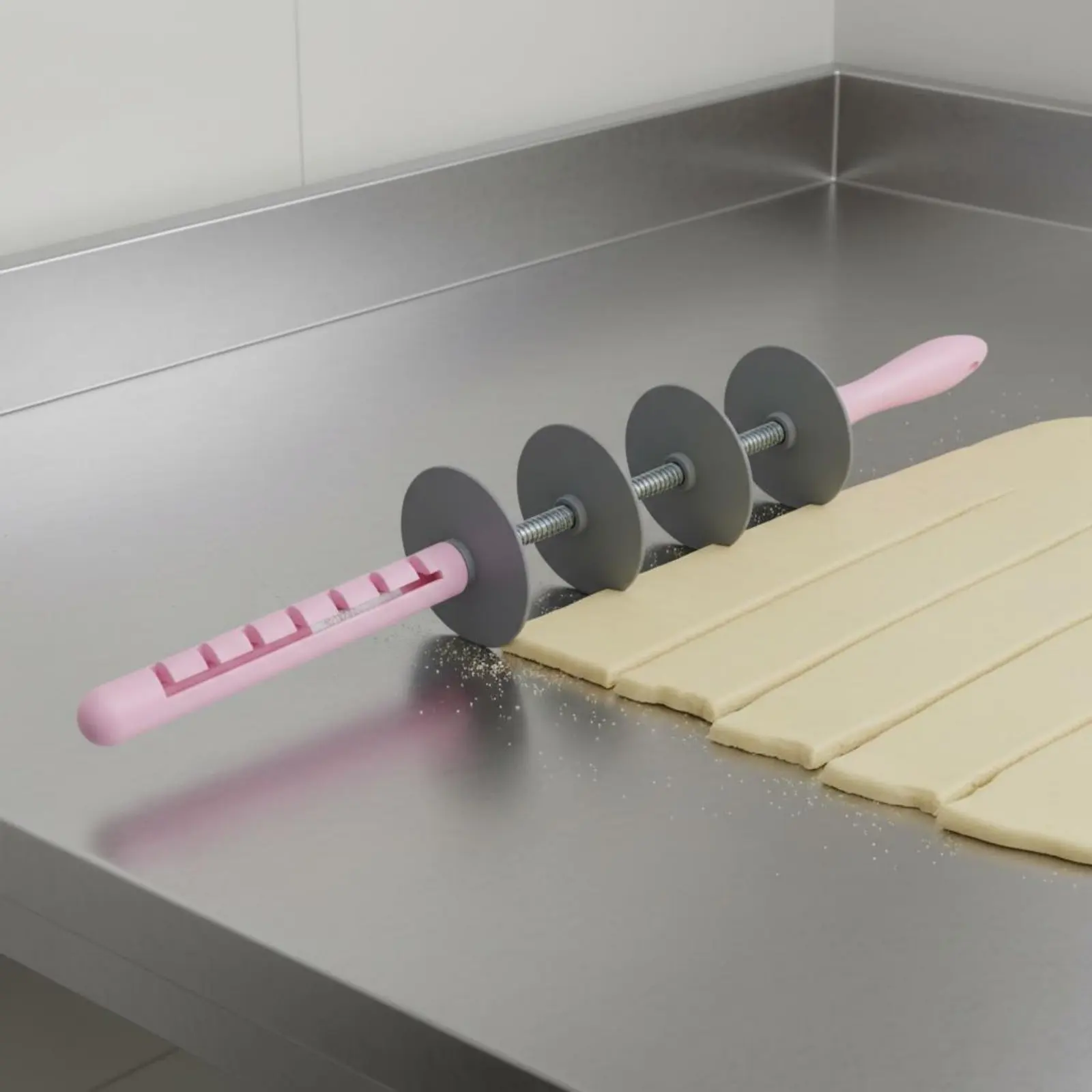 Cortador de croissants ajustable y uniforme, herramienta de pastelería