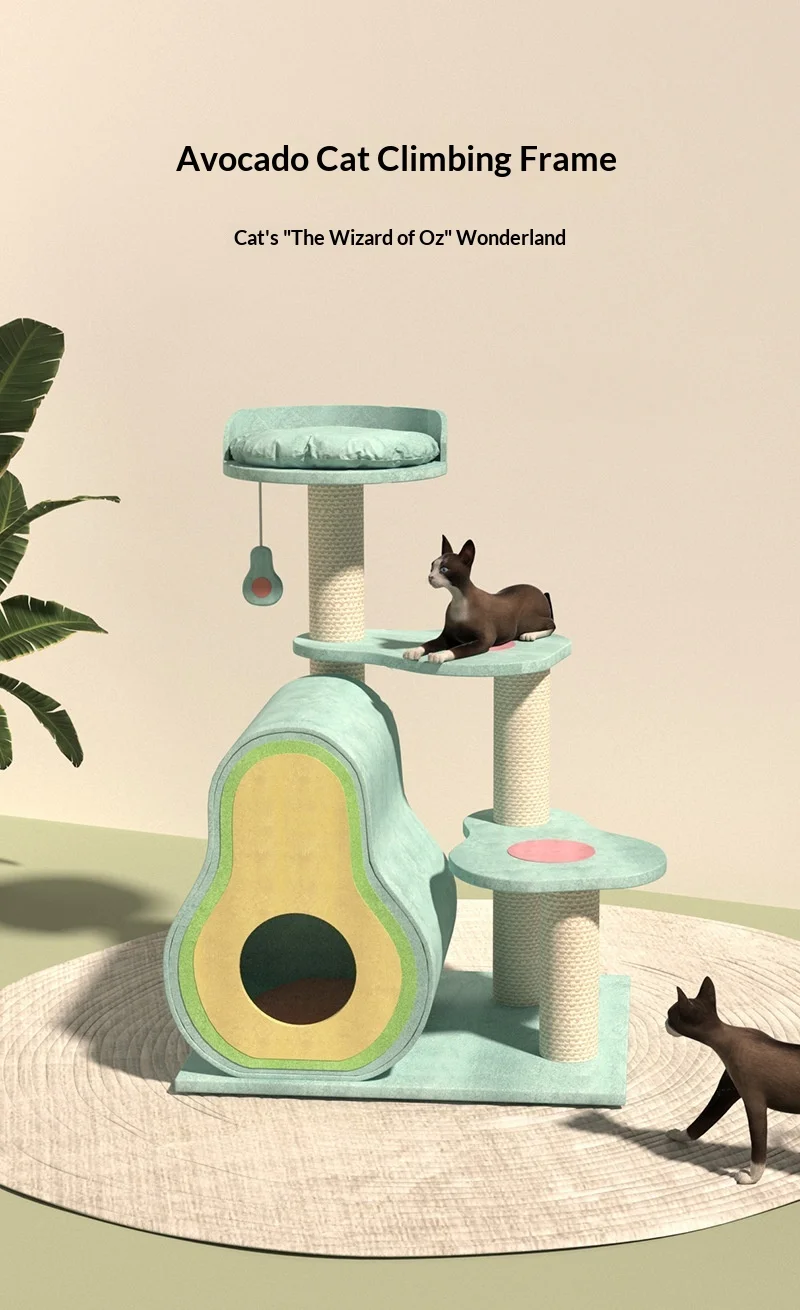Árbol para gatos con zona de descanso