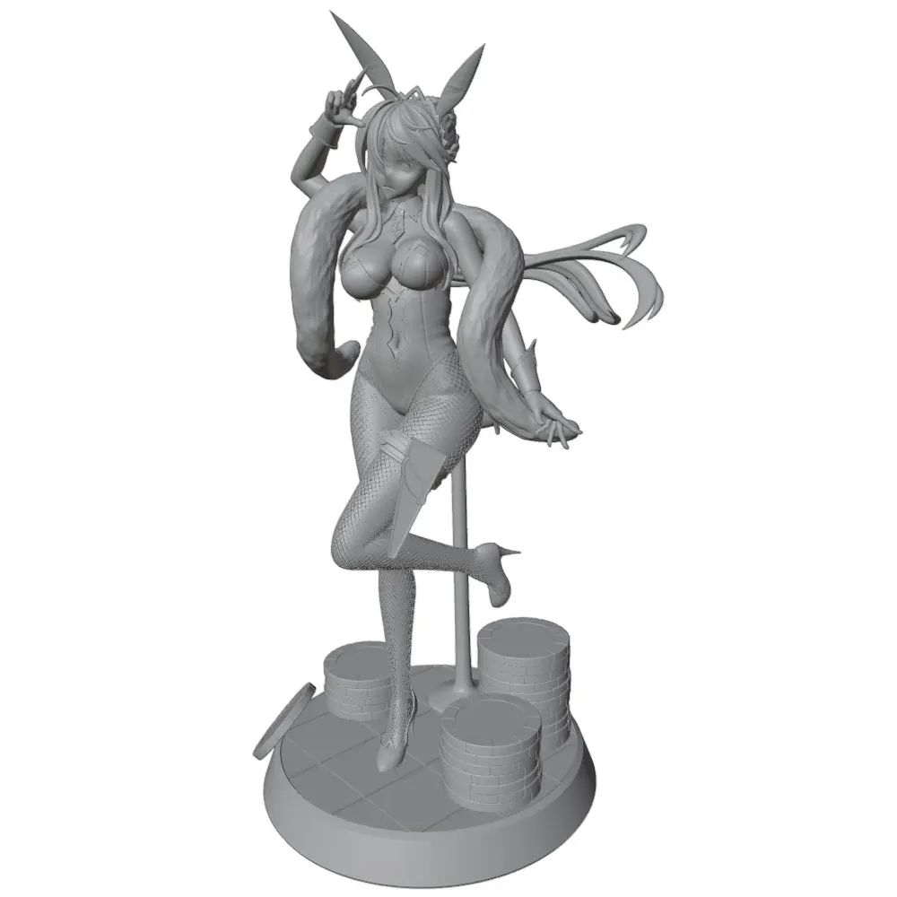 Figura de anime GK gris en impresión 3D, sin montar ni pintar DIY - imagen 5