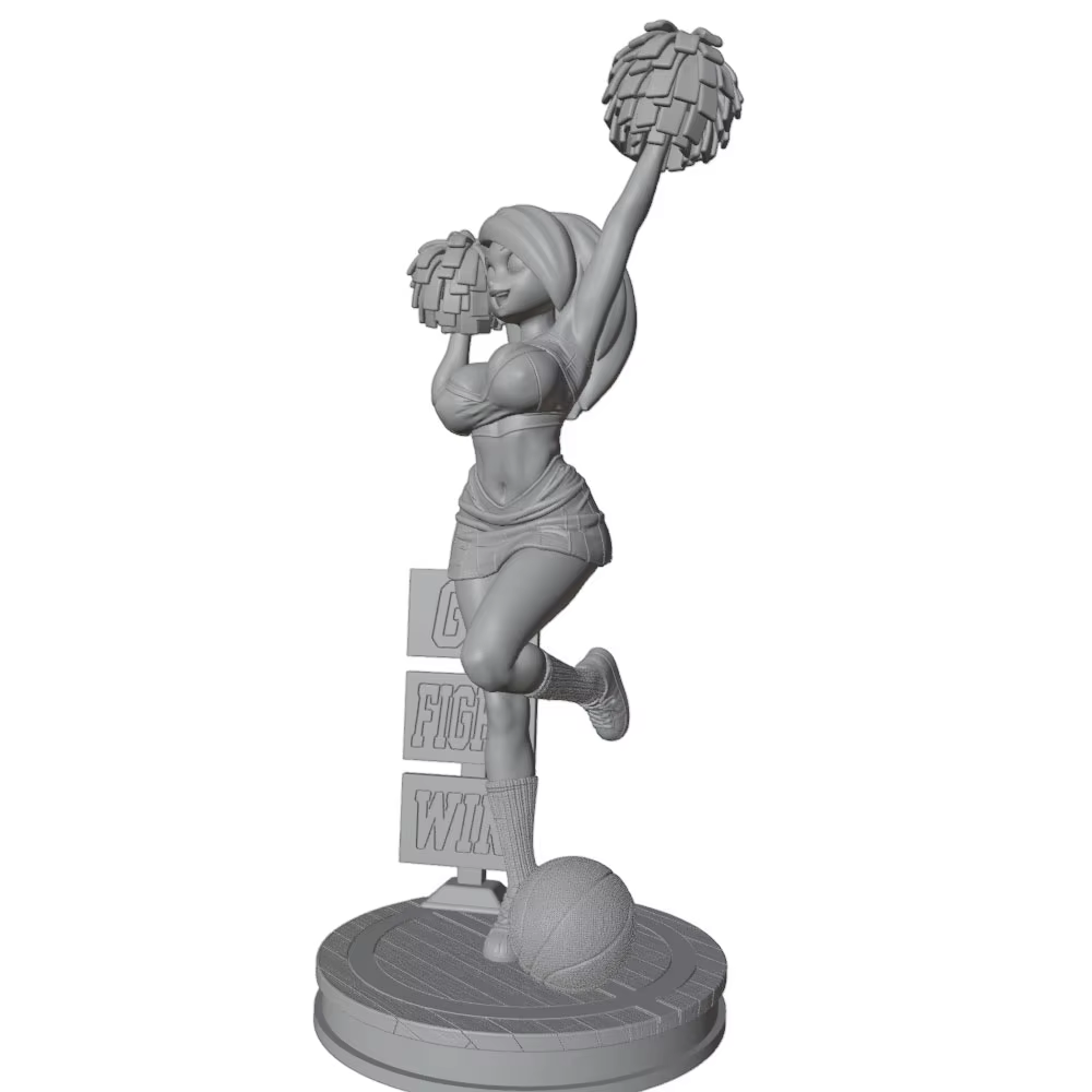 Figura femenina de resina a escala 1:24 para montar y pintar - imagen 3