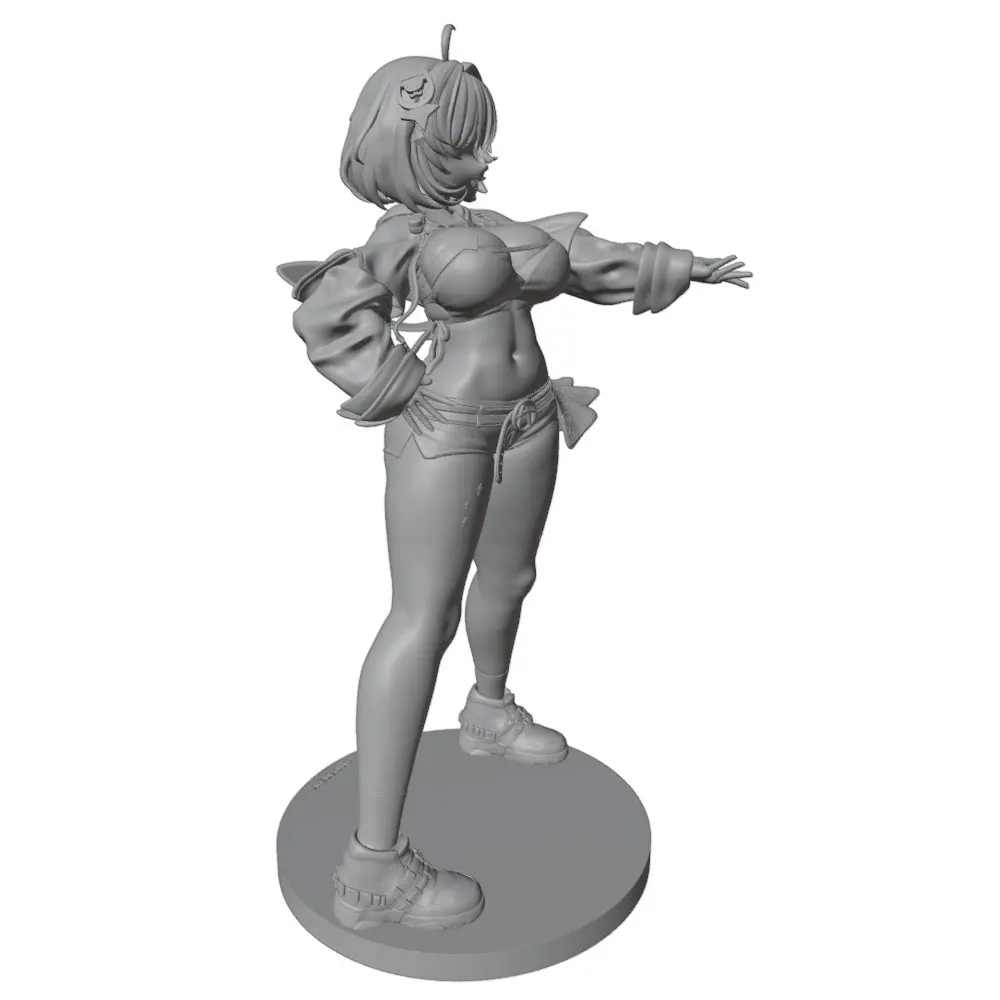 Kit modelo resina 1/24 chica 75 mm – Miniatura GK sin pintar ni montar - imagen 4