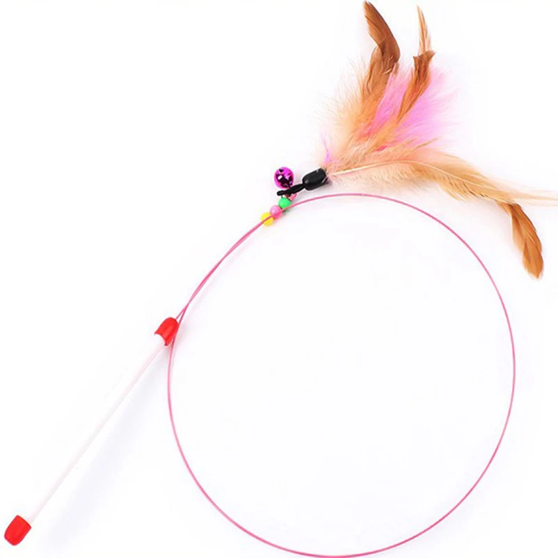 Varitas interactivas con plumas para gatos y juguetes de perros - imagen 4