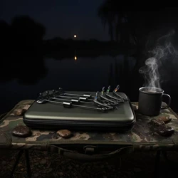 Indicadores de Picada para Cañas de Pescar con Alarma y Estuche