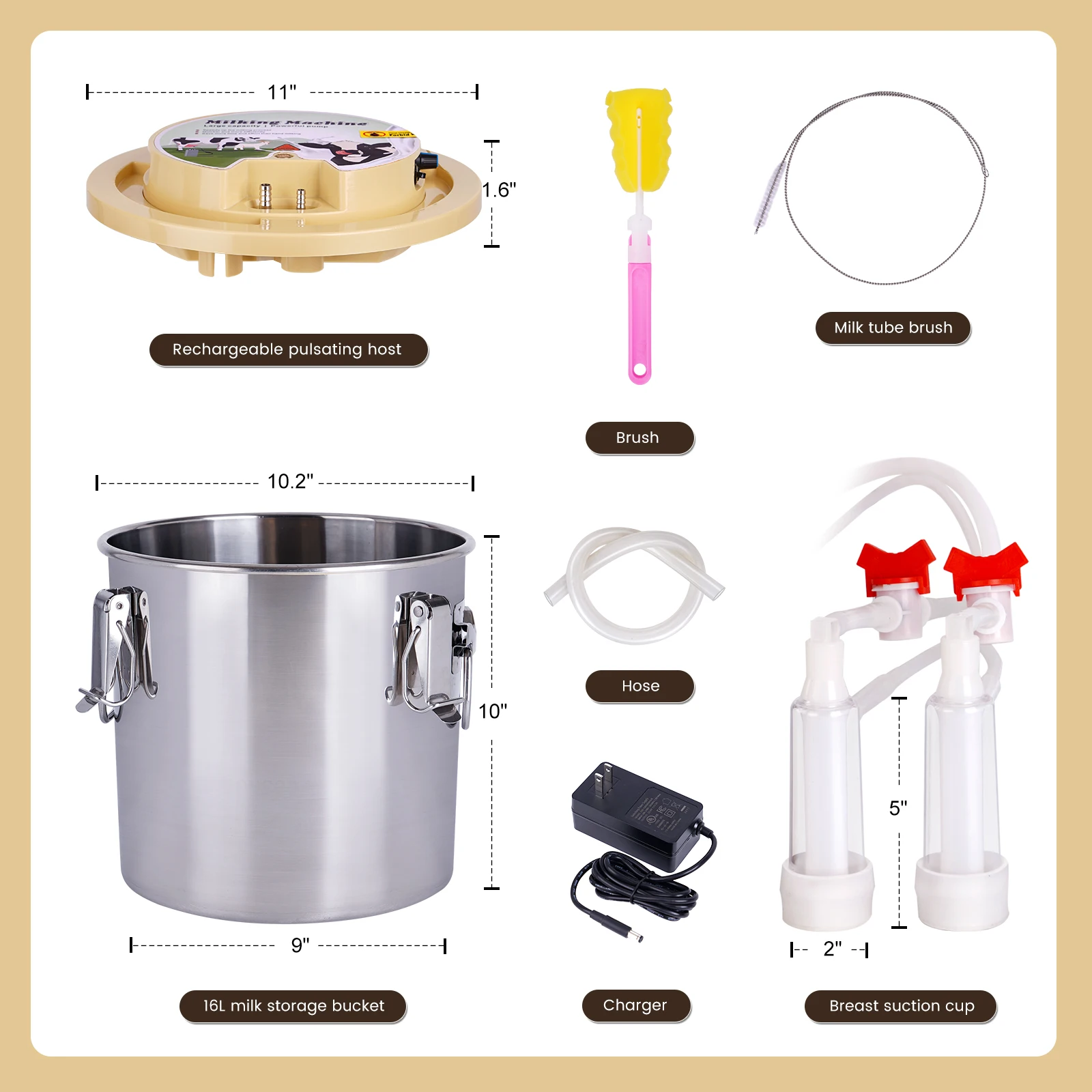 Sistema de ordeño en funcionamiento