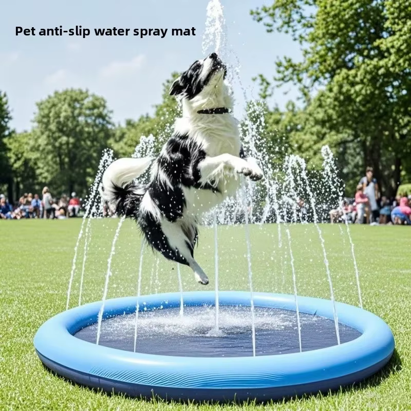 Alfombra rociador inflable para perros – Piscina de juegos - imagen 5