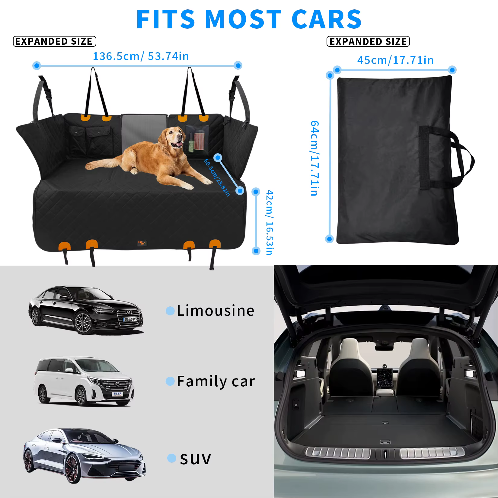 Funda plegada con su bolsa de transporte