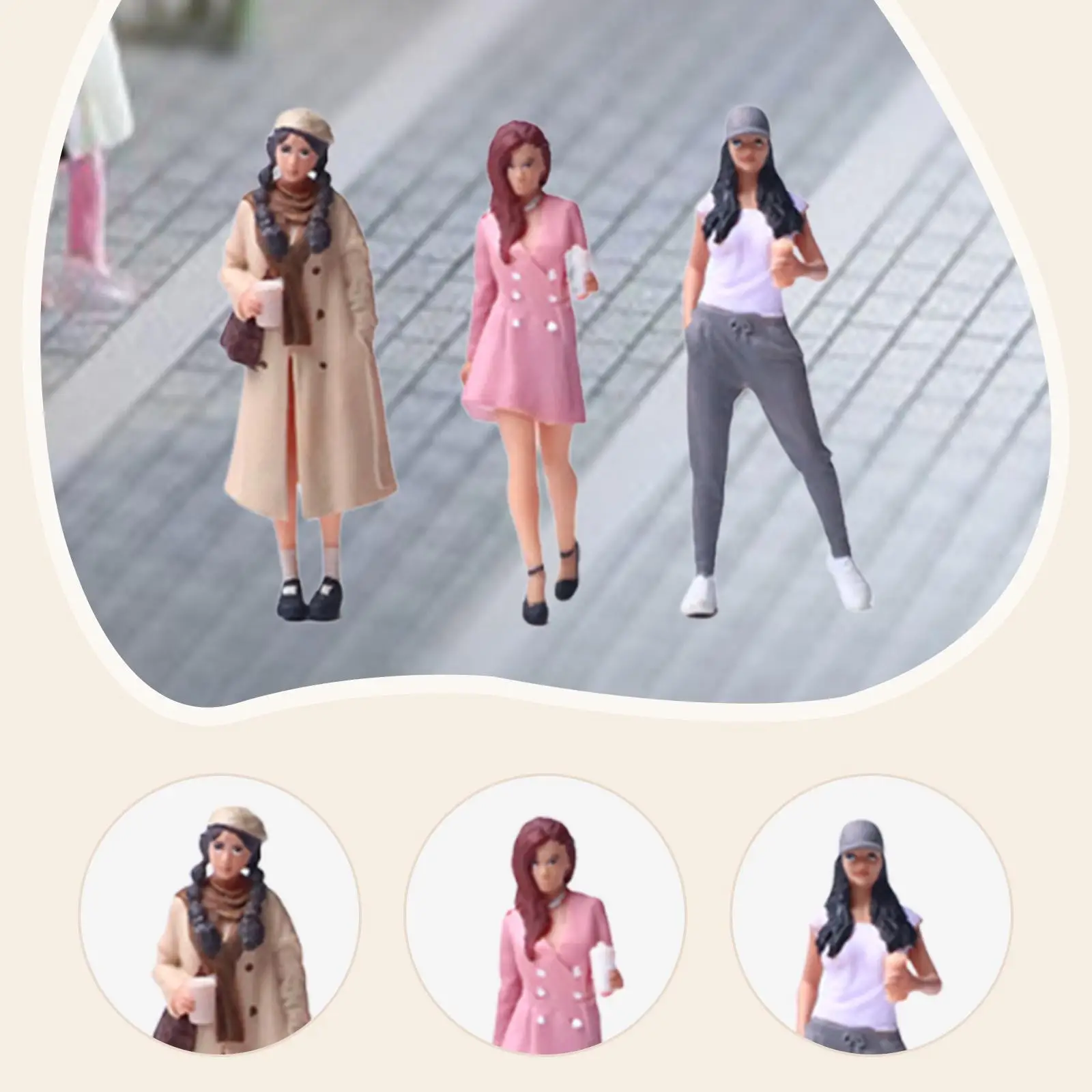Figuras miniatura para maquetas, manualidades y dioramas decorativos - imagen 3