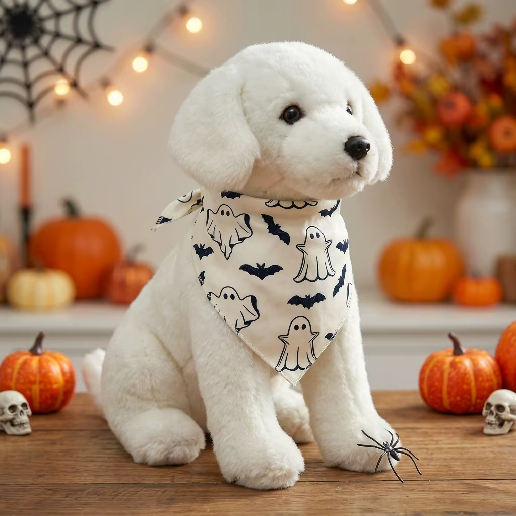 Pañuelo triangular de Halloween para perros y gatos - imagen 4