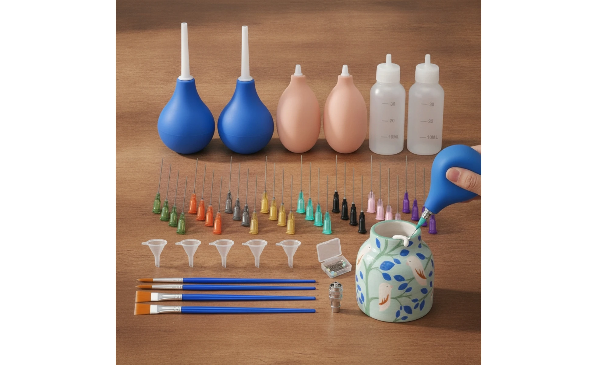 Accesorios de precisión para trabajos de decoración cerámica