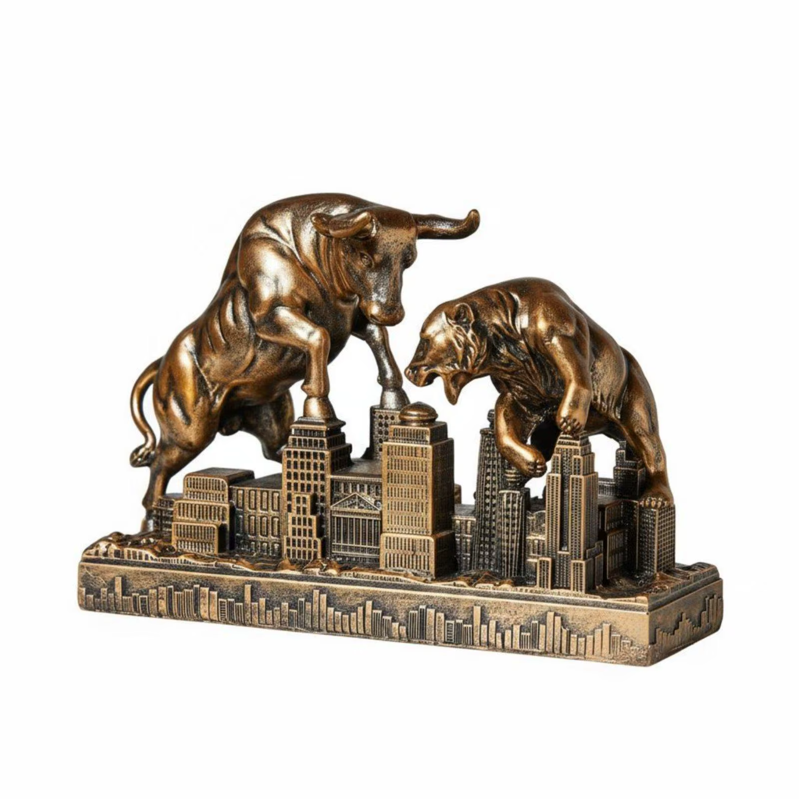 Estatua de Toro Motivacional Decorativa – Escultura de Resina Moderna - imagen 5