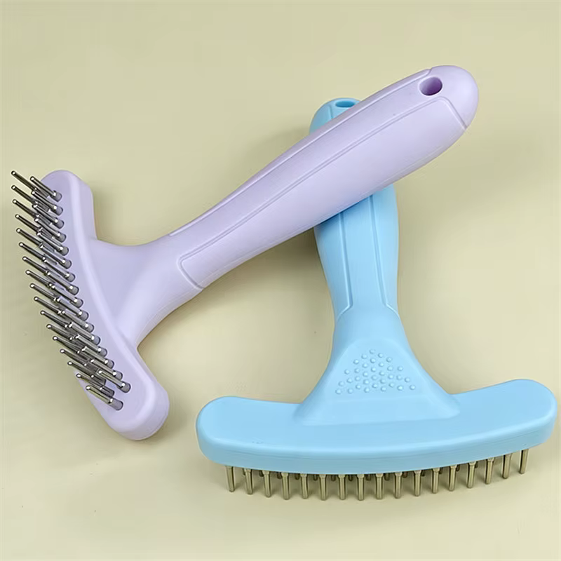 Cepillo desenredante masaje para perros y gatos, nudos de pelo - imagen 4