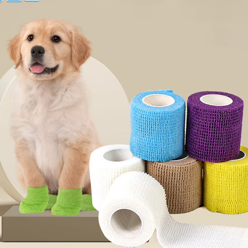 Vendaje autoadhesivo para patas de perro – Protección exterior antipolvo