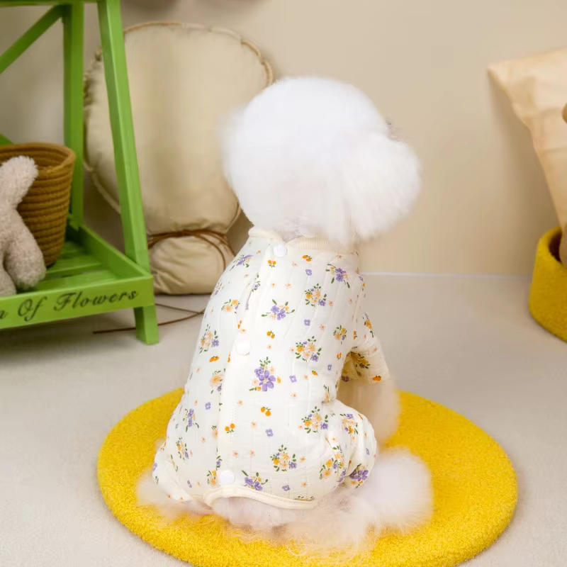 Mono térmico floral para perros pequeños y gatos – Chihuahua - imagen 2