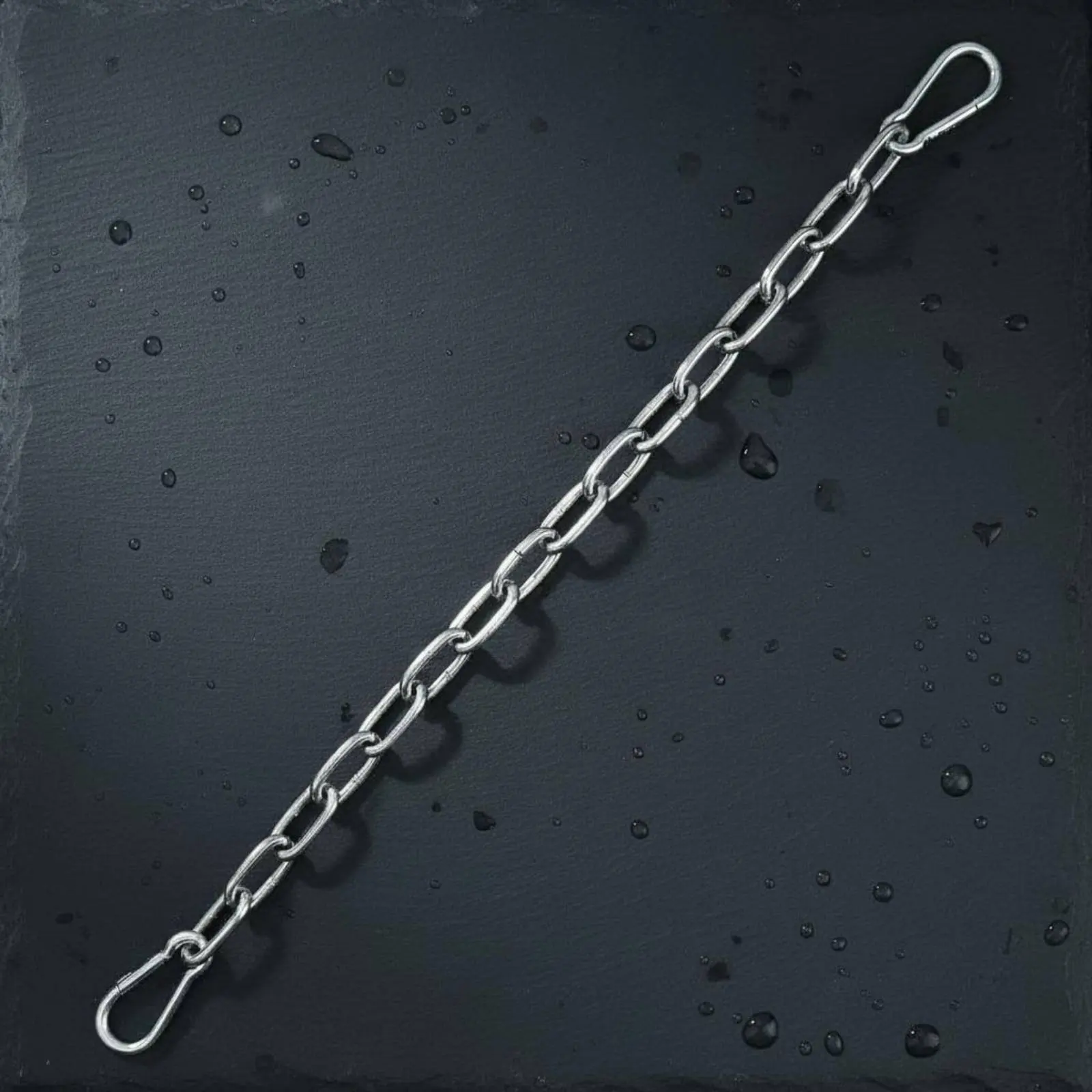 Cadena extensora inoxidable para perros y gatos con mosquetones - imagen 2