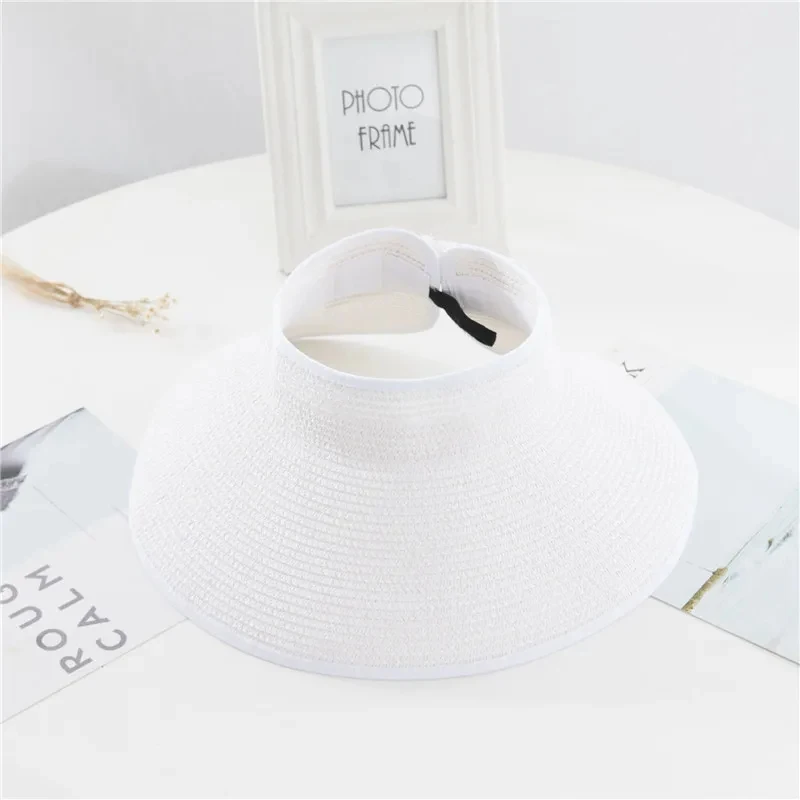Sombrero de paja verano con visera para gatos y perros - imagen 3