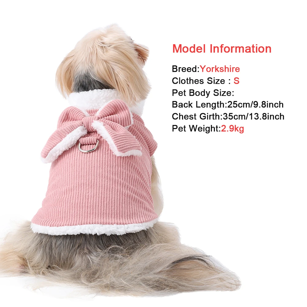 Chaqueta de pana para gatos – Abrigo de invierno con forro polar - imagen 2