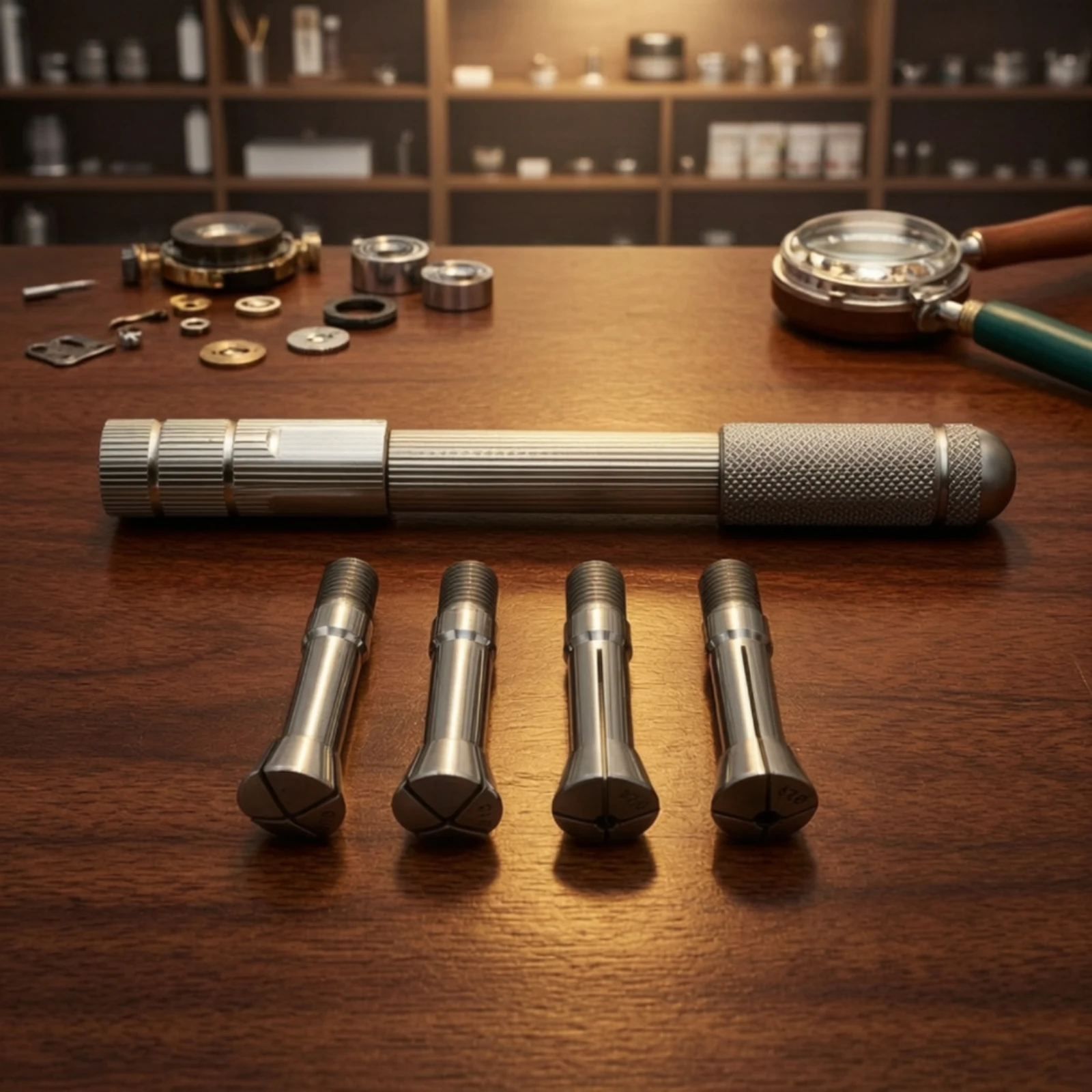 Llavero Ajustable para Reparar Relojes – Herramienta Delgada con Cabezales Intercambiables