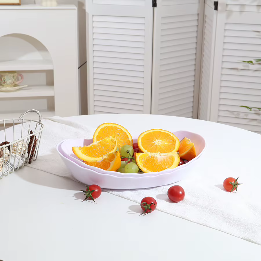Cesta de Frutas 2 Niveles – Soporte de Bambú para Bocadillos y Dulces - imagen 2