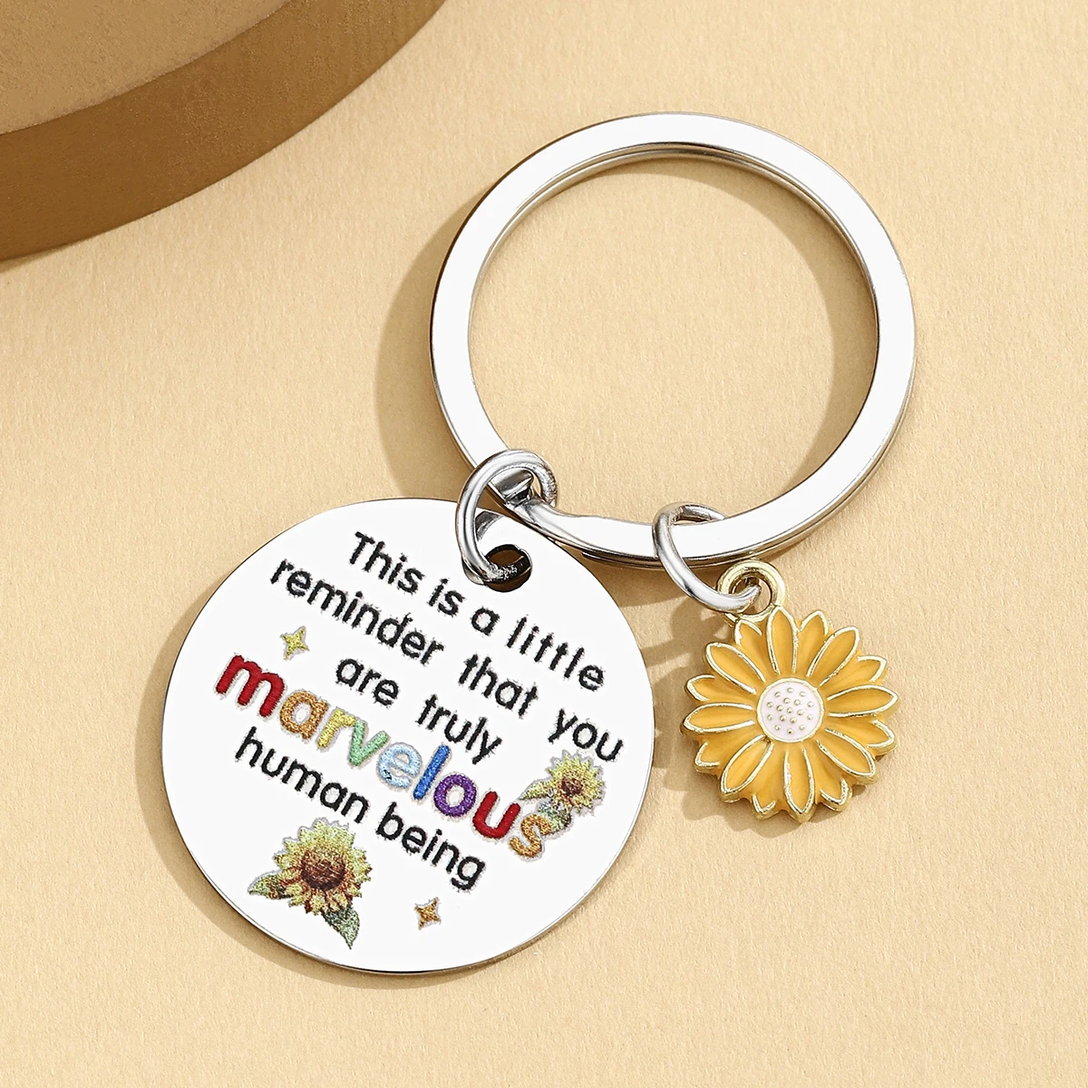 Llaveros con diseño de girasol para mujeres: regalos bonitos para ánimo - imagen 5