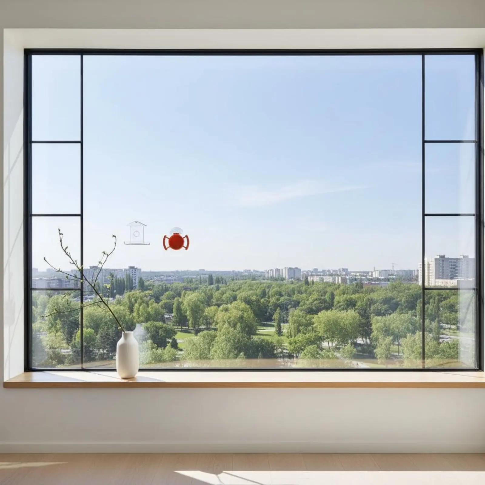 Comedero para aves con soporte de succión para ventana, fácil de limpiar - imagen 2