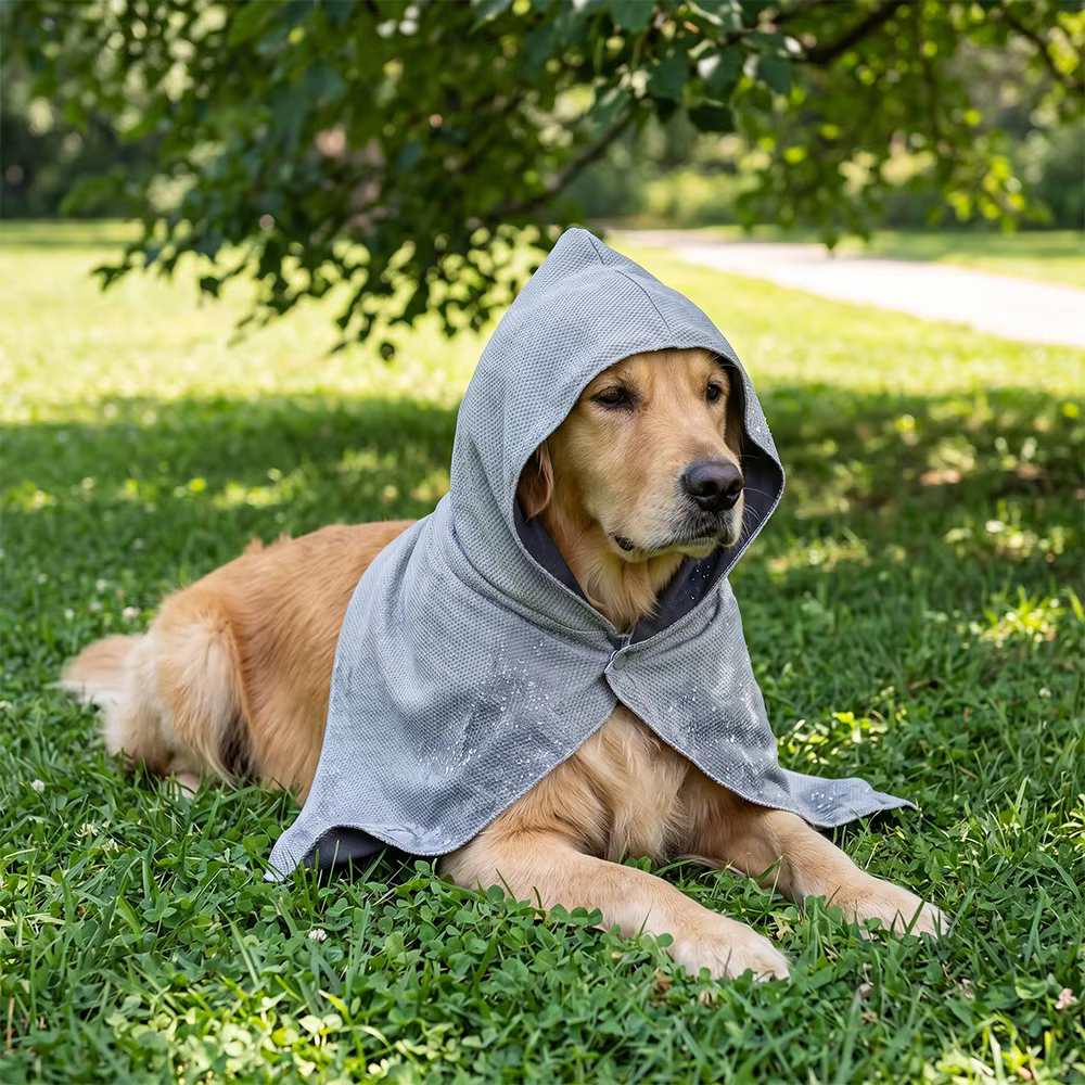 Bandana refrescante para perro con capucha: reutilizable y anticalor - imagen 5