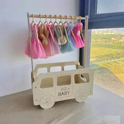 Perchero de madera para perros y gatos con caja de almacenamiento