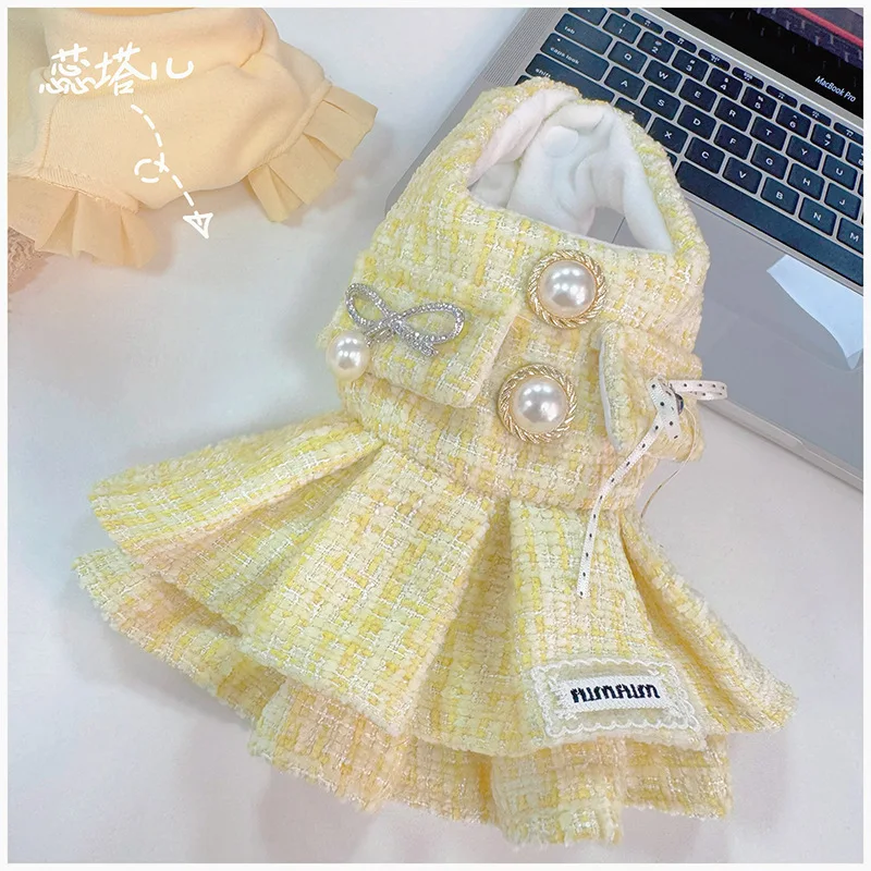Vestido polar de invierno para perros pequeños: Maltés y Yorkshire