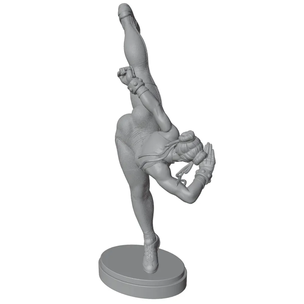 Figura Anime 3D 1/24 75 mm Kit Modelismo Sin Pintar - imagen 5