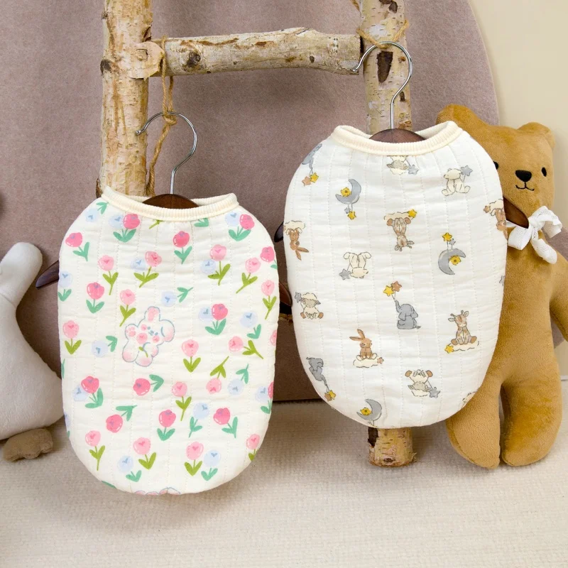 Chaleco con Estampado de Dibujos Animados para Perros y Gatos, Cálido de Otoño - imagen 4