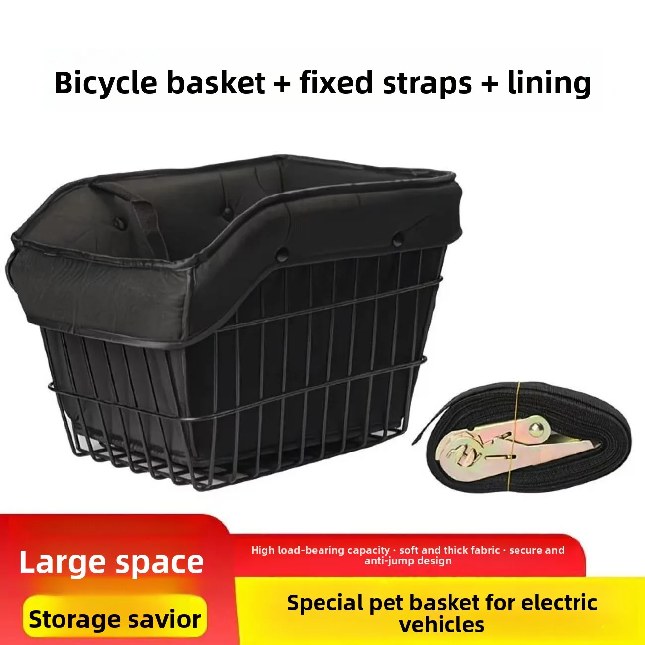 Cesta delantera para coche eléctrico con asiento para gatos y perros - imagen 4